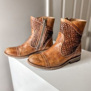EUC Bed Stu Woven Cobbler Series Boots